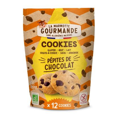 La Marmotte Gourmande -- Cookies pépites de chocolat sans allergène - 150 g