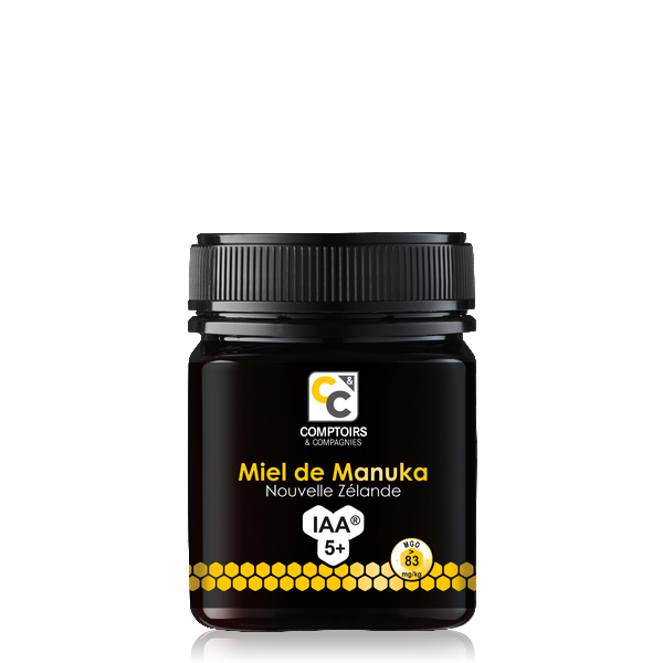 Comptoirs & Compagnies -- Miel de manuka iaa5+ (mgo 83) (origine  Nouvelle zélande) - 250 g