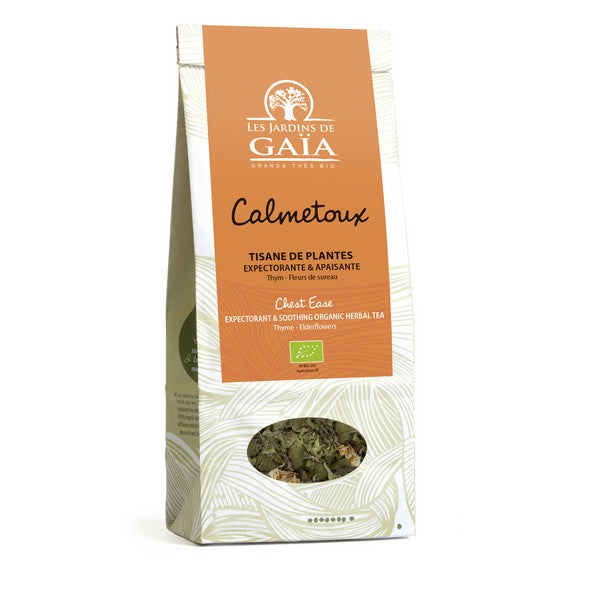 Jardins De Gaïa -- Tisane de plantes bio calmetoux (thym fleurs de sureau) Vrac - 300 g